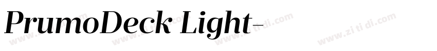 PrumoDeck Light字体转换